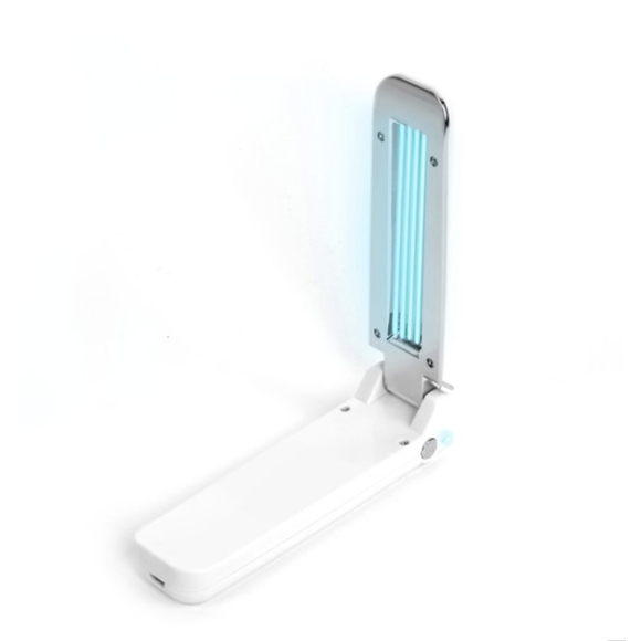 Portable White and Silver UV Sanitizer Lamp - Picture 2 of 4